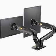 North Bayou NB F160 Dual Gas Spring Monitor Arm Stand 17-30 Inch