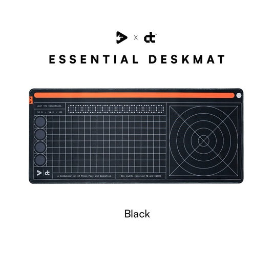 PRESS PLAY Dual Tone PU Leather Desk Mat Extended Mousepad Waterproof