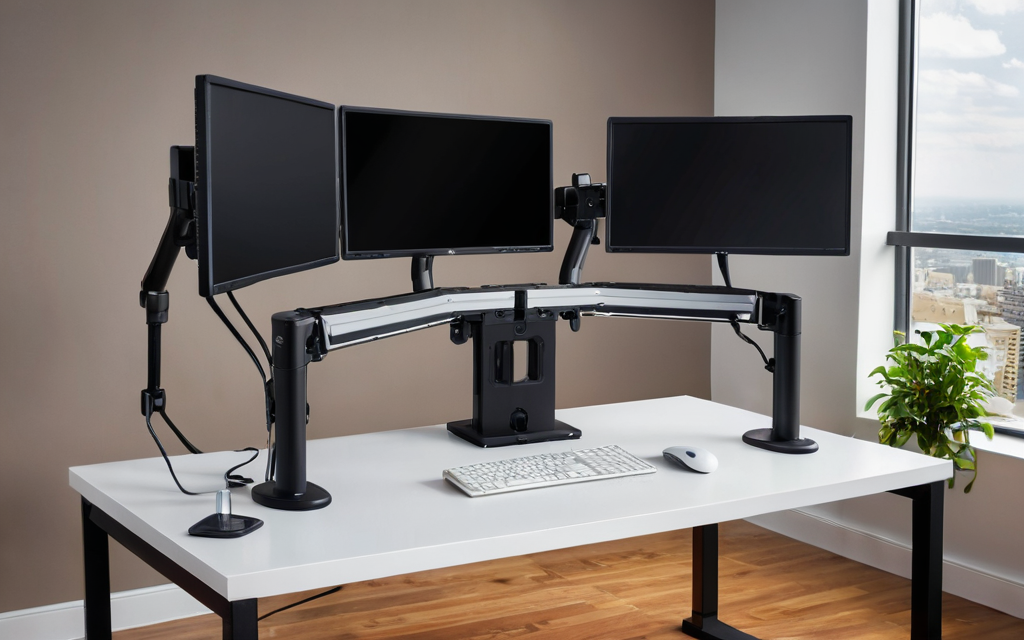 Pemasangan Monitor Arm Gas Spring dan Jarak Pandang Ideal Workstation